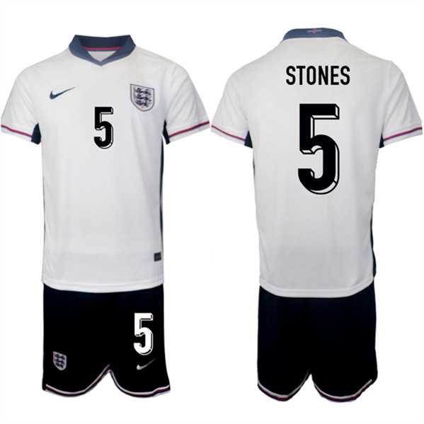Men's England #5 John Stones 2024-25 White Home Soccer Jersey Suit,We sell and wholesale Men's England #5 John Stones 2024-25 White Home Soccer Jersey Suit on line form chian!